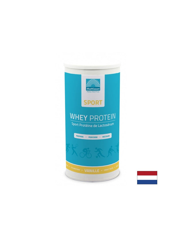 Суроватъчен протеин - Sport Whey Protein, 450 g прах с вкус на ванилия  Mattisson Healthstyle - Nutra Best Bulgaria