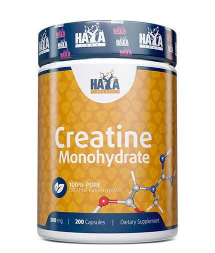 Sports Creatine Monohydrate 500mg / 200 Caps.  Haya Labs - Nutra Best Bulgaria