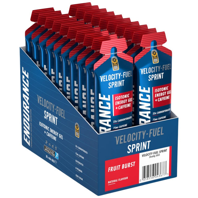Endurance Sprint Isotonic Energy Gel + Caffeine 20 x 60 грама - Nutra Best Bulgaria