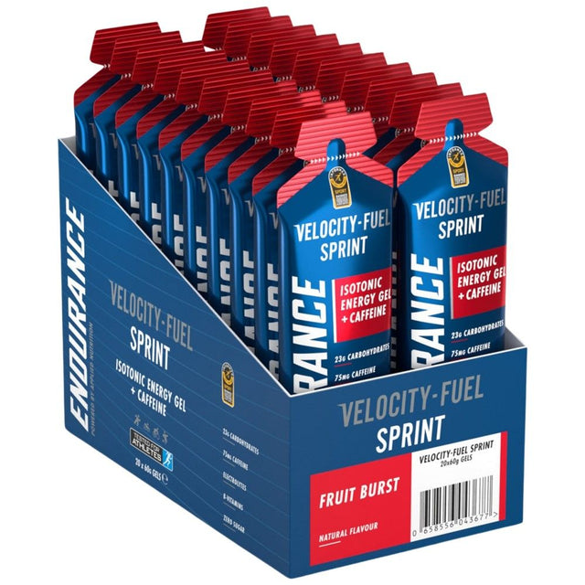 Endurance Sprint Isotonic Energy Gel + Caffeine - 20 x 60 грама - Nutra Best Bulgaria