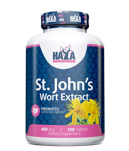 St. John's Wort 450mg / 120 tabs  Haya Labs - Nutra Best Bulgaria