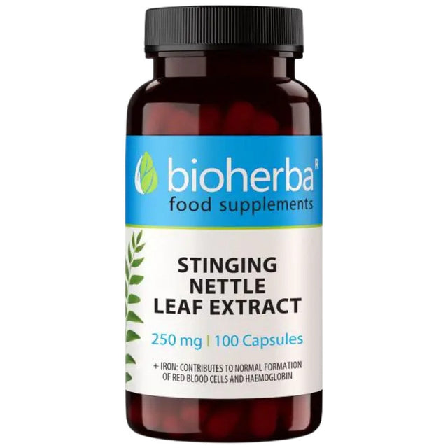 Stinging Nettle Leaf 350 mg - 100 капсули  Bioherba - Nutra Best Bulgaria