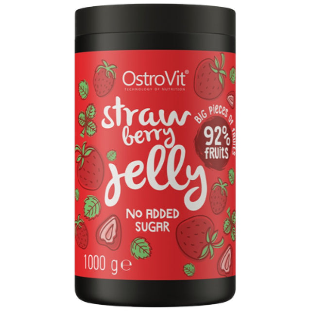 Strawberry Jelly | 92% Real Fruits ~ No Added Sugar 1000 грама  OstroVit - Nutra Best Bulgaria