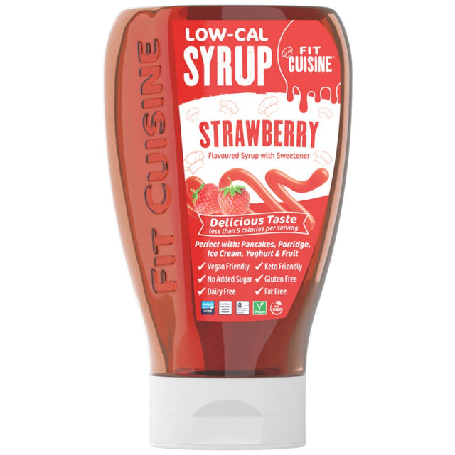 Fit Cuisine Low-Cal Syrup | Strawberry - 425 мл - Nutra Best Bulgaria