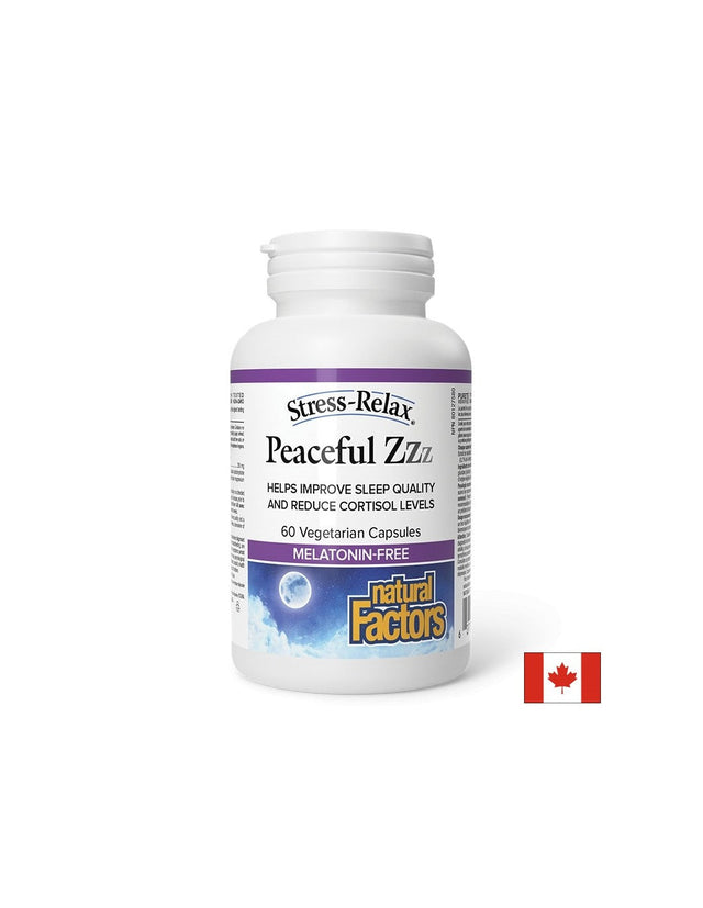 Кортизол баланс и спокоен сън Stress-Relax® - спокоен сън и хормонален баланс, 60 капсули  Natural Factors - Nutra Best Bulgaria