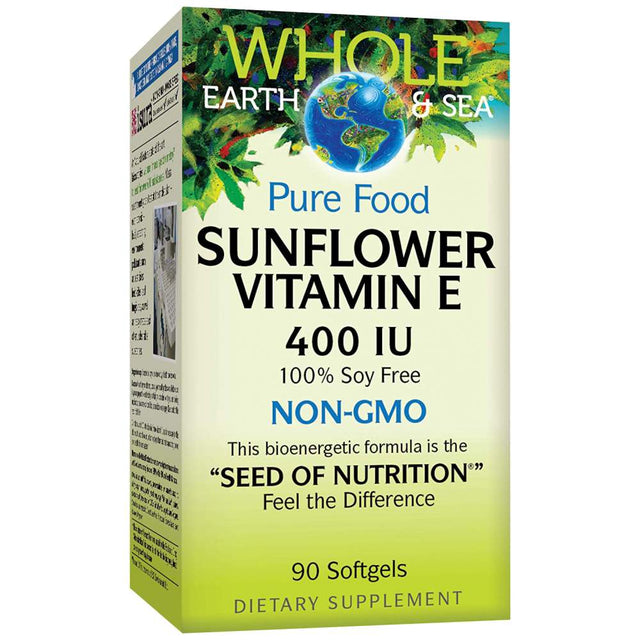 Sunflower Vitamin E 400 IU 90 Гел капсули  Natural Factors - Nutra Best Bulgaria