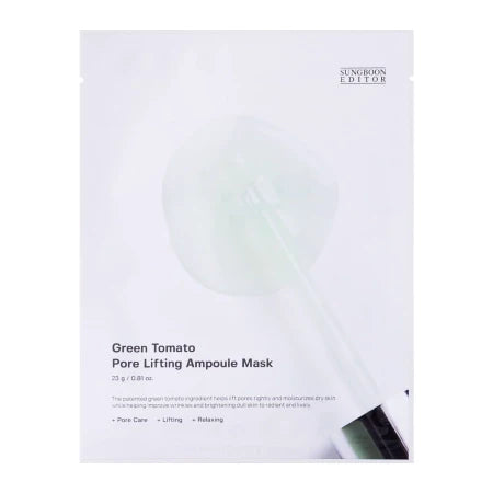 Sungboon Editor - Green Tomato Pore Lifting Ampoule Mask - Compartment Reducing Visibility Mask - 1pc/23g - Feel You