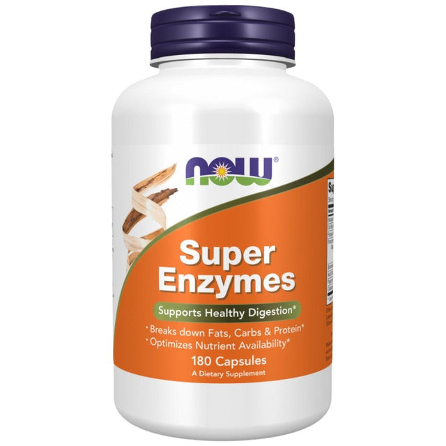Super Enzymes - 180 капсули  NOW Foods - Nutra Best Bulgaria