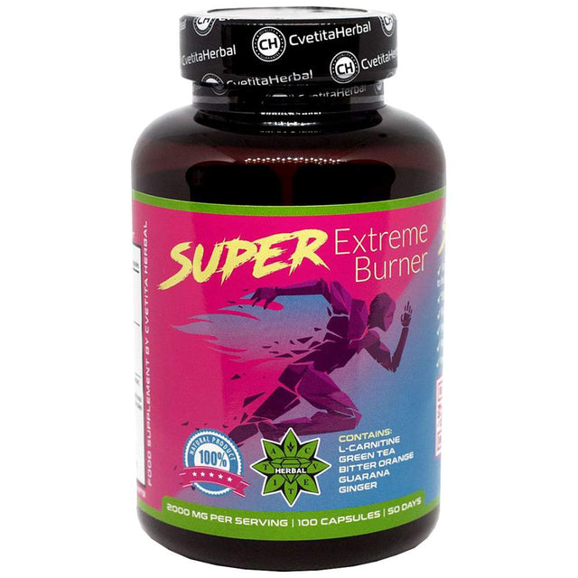 Super Extreme Burner 1000 mg - 100 капсули  Cvetita Herbal - Nutra Best Bulgaria