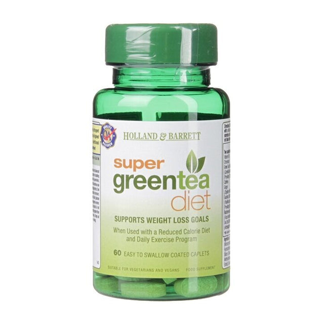 Super Green Tea Diet / Thermogenic Burner - 60 каплети  Holland & Barrett - Nutra Best Bulgaria