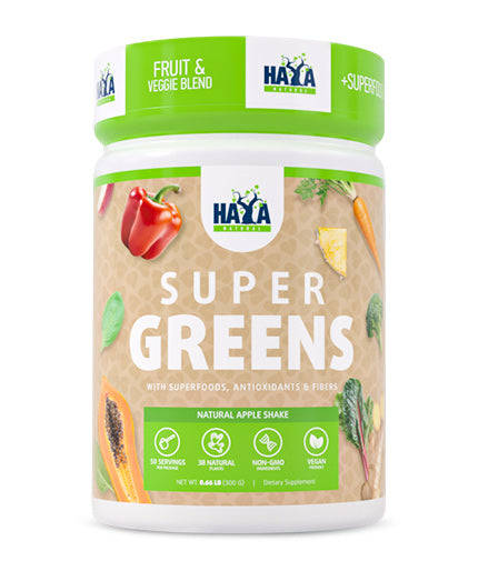 Super Greens - 0.300 kg  Haya Labs - Nutra Best Bulgaria