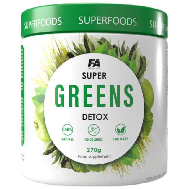 Super Greens Detox - 270 грама  FA Nutrition - Nutra Best Bulgaria