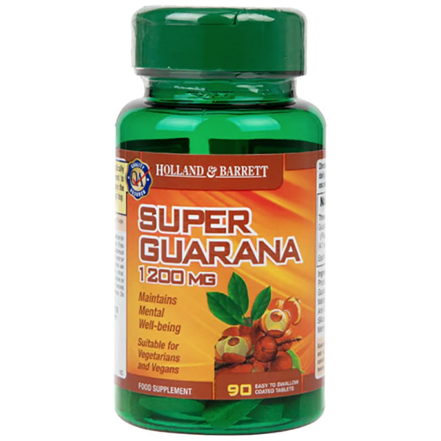 Super Guarana 1200 mg - 90 каплети  Holland and Barrett - Nutra Best Bulgaria