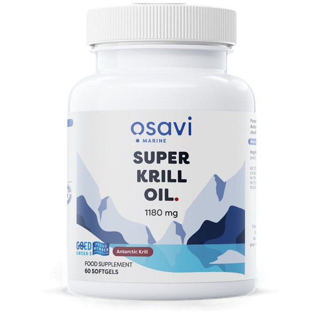 Super Krill Oil 1180 mg - 60 Гел капсули  Osavi - Nutra Best Bulgaria
