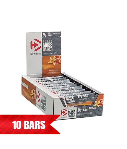 Super Mass Gainer Bar /10 x 90g (кутия)  Dymatize - Nutra Best Bulgaria