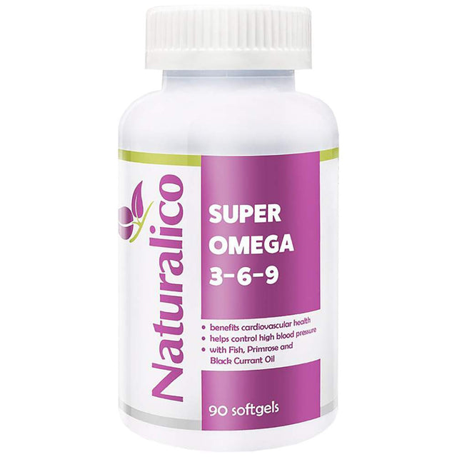 Super Omega 3-6-9 - 90 Гел капсули  Naturalico - Nutra Best Bulgaria