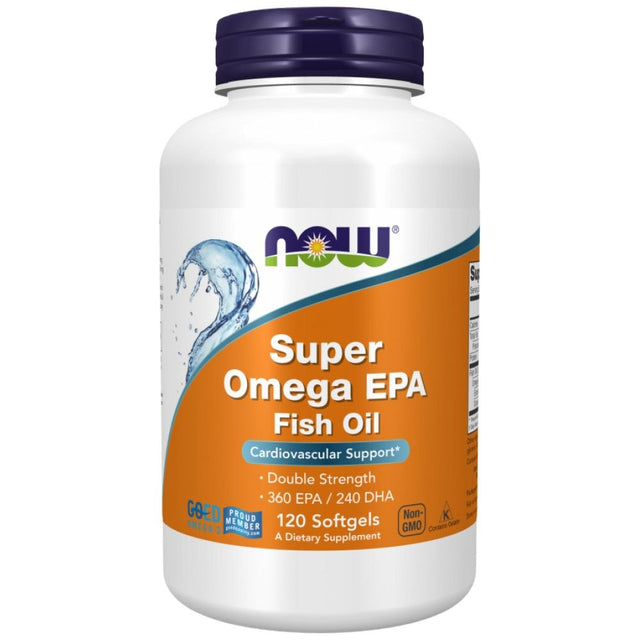 Super Omega EPA - 120 Гел капсули  NOW Foods - Nutra Best Bulgaria