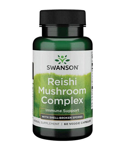 Super Potent Reishi Mushroom Complex 500 mg - 60 капсули  Swanson - Nutra Best Bulgaria