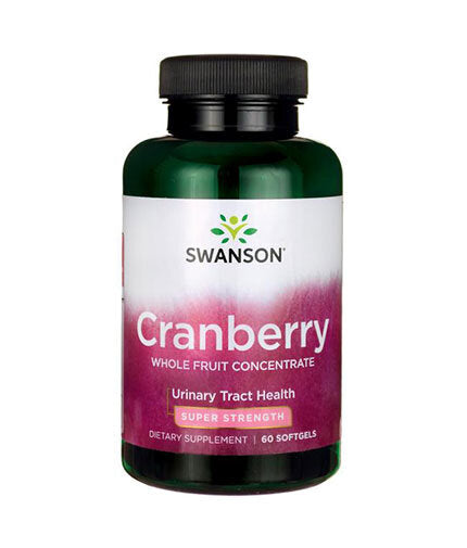 Super Strength Cranberry Concentrate 420 mg - 60 Гел капсули  Swanson - Nutra Best Bulgaria
