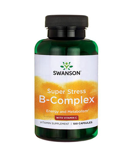Super Stress Vitamin B-Complex with Vitamin C - 100 капсули  Swanson - Nutra Best Bulgaria