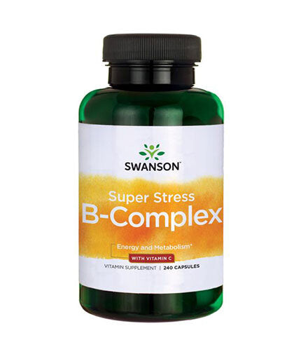 Super Stress Vitamin B-Complex with Vitamin C - 240 капсули  Swanson - Nutra Best Bulgaria