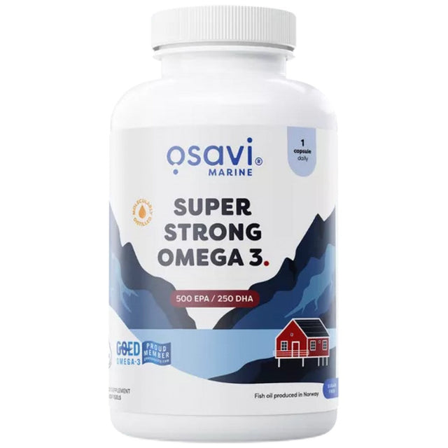 Super Strong Omega 3 | 500 EPA / 250 DHA - 180 Гел капсули  Osavi - Nutra Best Bulgaria