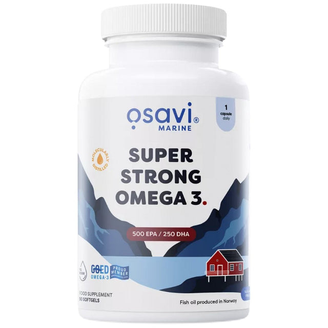 Super Strong Omega 3 | 500 EPA / 250 DHA - 90 Гел капсули  Osavi - Nutra Best Bulgaria
