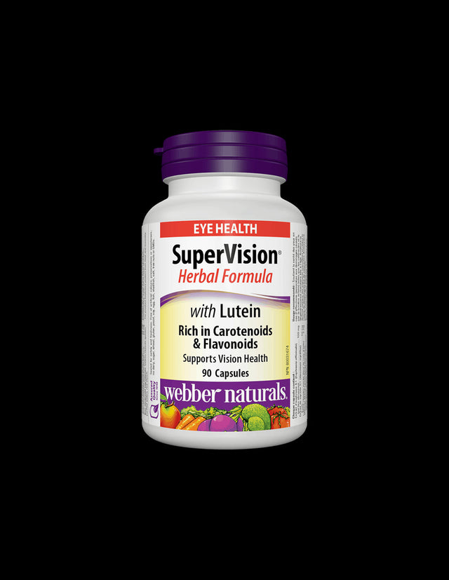 SuperVision® Herbal Formula/ Билкова формула в подкрепа на зрението с Лутеин х 90 капсули  Webber Naturals - Nutra Best Bulgaria