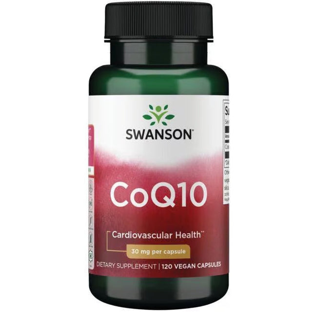 Swanson CoQ10 Cardiovascular Health 30 Mg Per Capsule 120 Vegan Capsules Dietary Supplement  Swanson - Nutra Best Bulgaria