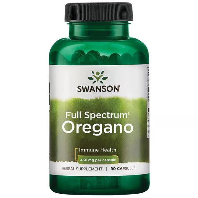 Swanson Full Spectrum Oregano Immune Support 450 Mg Per Capsule 90 Capsules Herbal Supplement  Swanson - Nutra Best Bulgaria