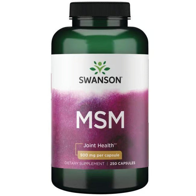 Swanson MSM 500 Mg Per Capsule Joint Health Dietary Supplement 250 Capsules For Joint Support  Swanson - Nutra Best Bulgaria