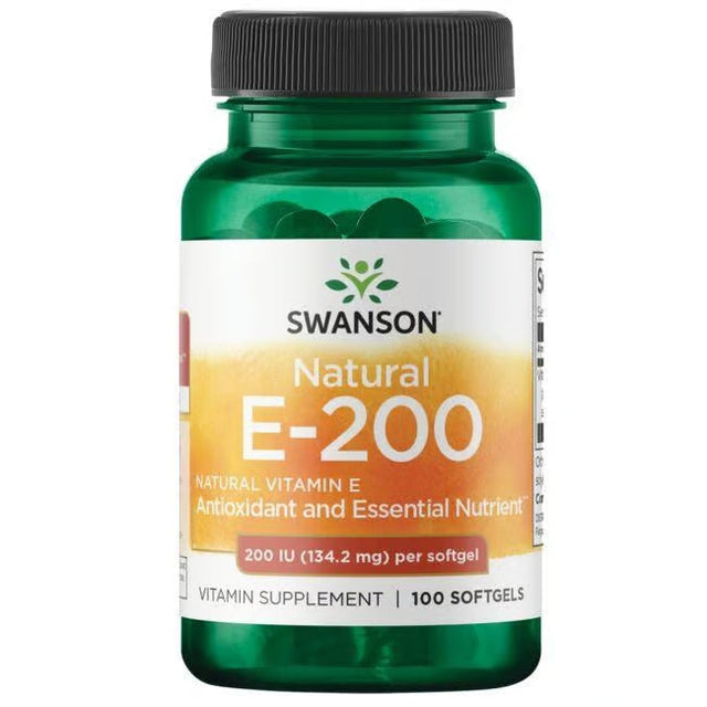 Swanson Natural E200 Vitamin E Softgels 200 IU Antioxidant Support 100 Softgels  Swanson - Nutra Best Bulgaria