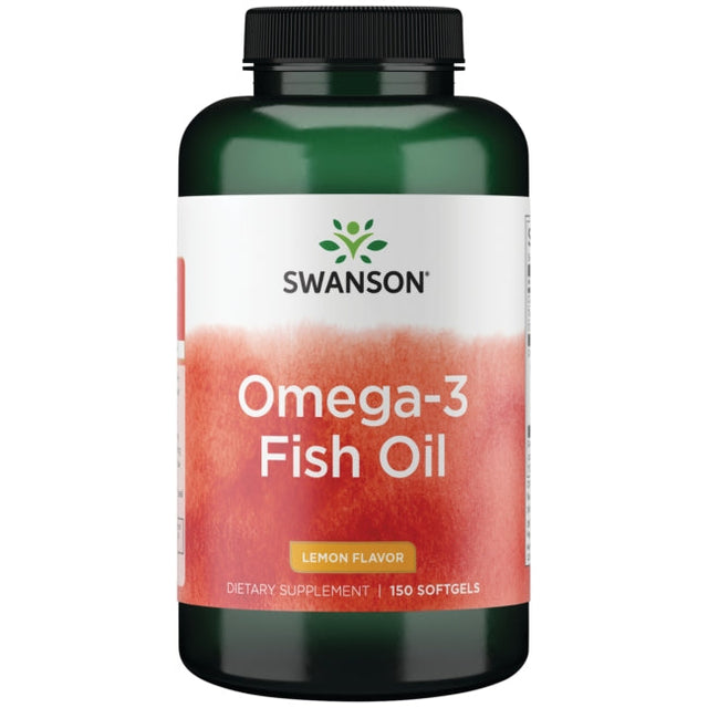 Swanson Omega 3 Fish Oil Lemon Flavor Softgels 150 Count Dietary Supplement Supports Heart Health  Swanson - Nutra Best Bulgaria