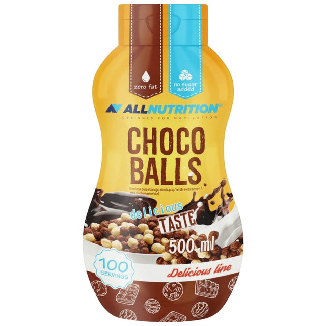 Syrup Zero Calorie | Choco Balls - 500 мл  AllNutrition - Nutra Best Bulgaria