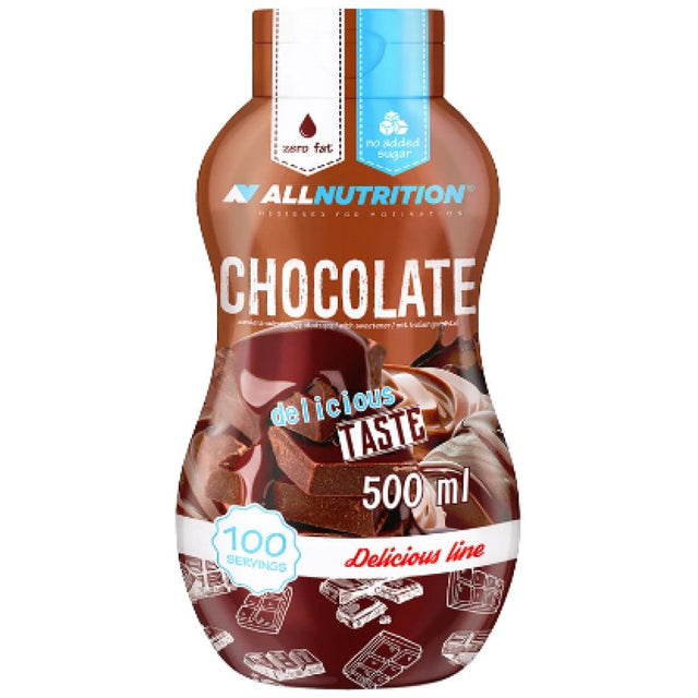 Syrup Zero Calorie | Chocolate - 500 мл  AllNutrition - Nutra Best Bulgaria