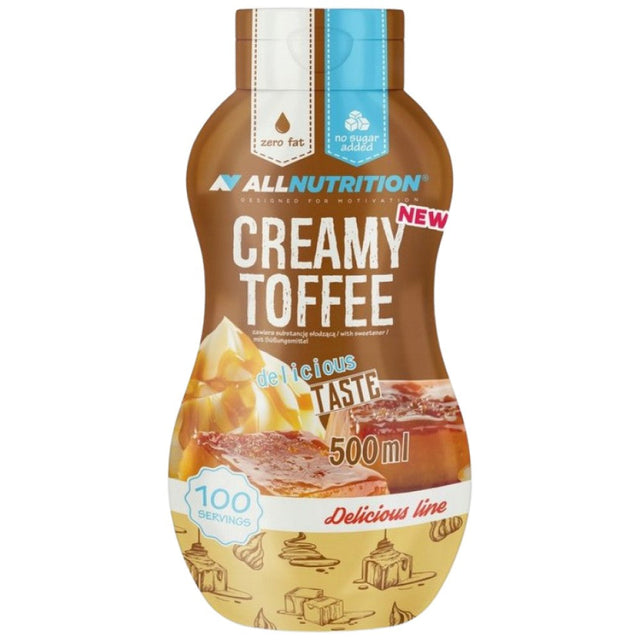 Syrup Zero Calorie | Creamy Toffee - 500 мл  AllNutrition - Nutra Best Bulgaria