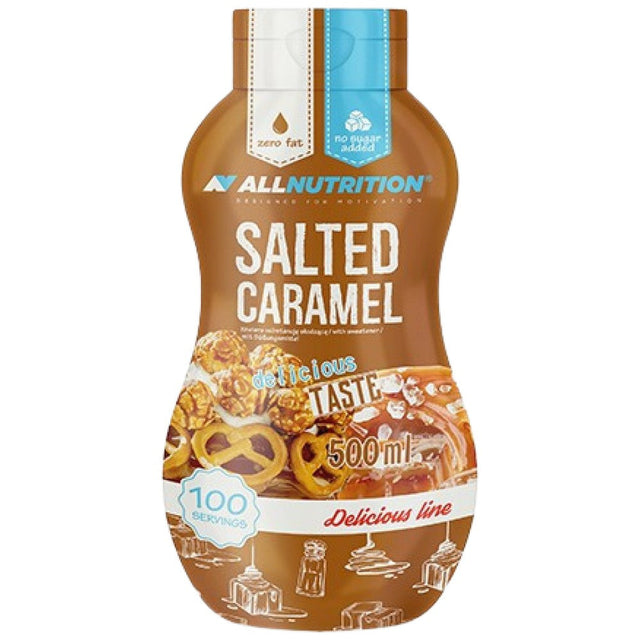 Syrup Zero Calorie | Salted Caramel - 500 мл  AllNutrition - Nutra Best Bulgaria