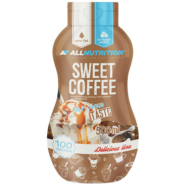 Syrup Zero Calorie | Sweet Coffee 500 мл  AllNutrition - Nutra Best Bulgaria