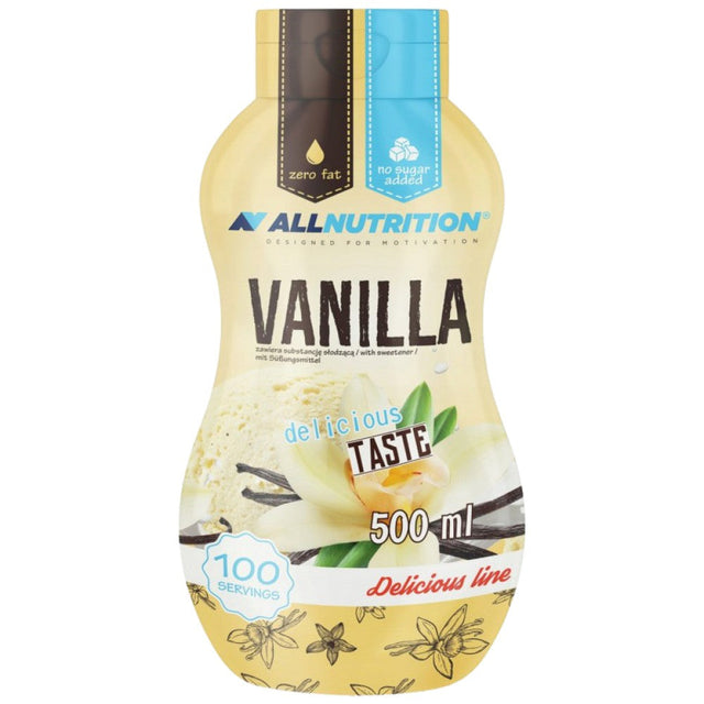 Syrup Zero Calorie | Vanilla - 500 мл  AllNutrition - Nutra Best Bulgaria