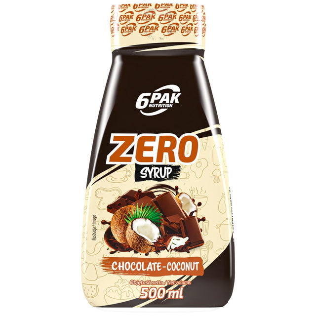 Syrup Zero - Chocolate Coconut - 500 мл  6PAK Nutrition - Nutra Best Bulgaria