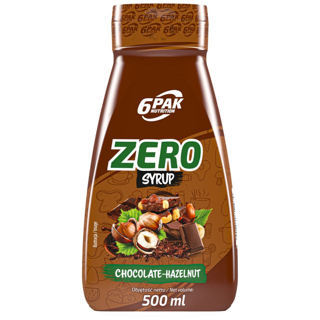Syrup Zero - Chocolate Hazelnut - 500 мл  6PAK Nutrition - Nutra Best Bulgaria