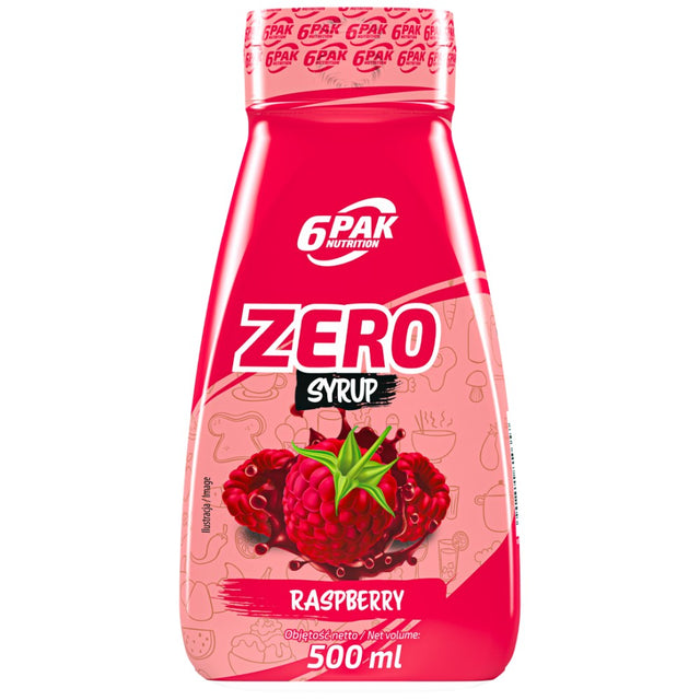 Syrup Zero - Raspberry - 500 мл  6PAK Nutrition - Nutra Best Bulgaria