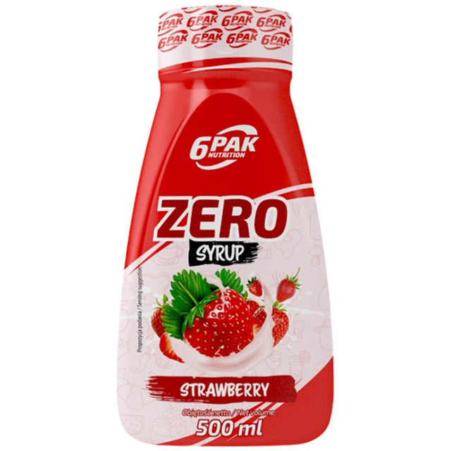 Syrup Zero - Strawberry - 500 мл  6PAK Nutrition - Nutra Best Bulgaria