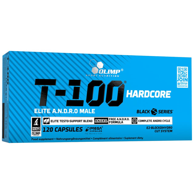 T-100 Hardcore Elite A.N.D.R.O. Male - 120 капсули  Olimp - Nutra Best Bulgaria