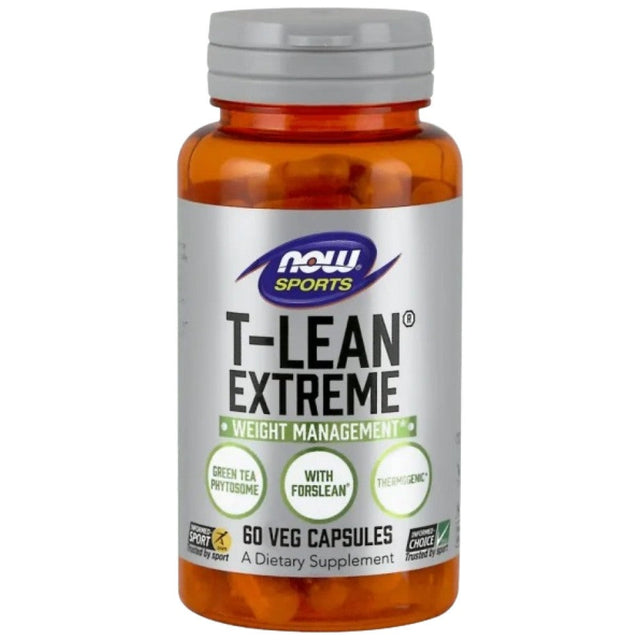 T-Lean Xtreme | Thermogenic Burner - 60 капсули  NOW Foods - Nutra Best Bulgaria