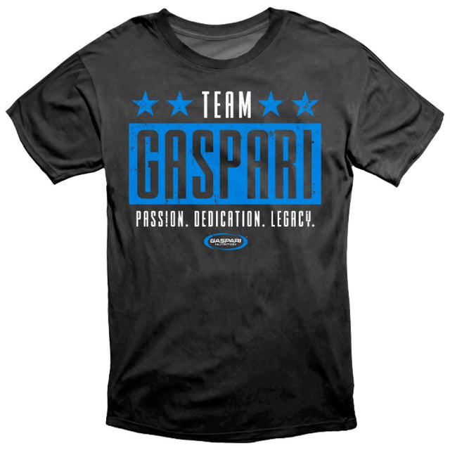 T-Shirt / Team Gaspari / Passion. Dedication. Legacy.  Gaspari Nutrition - Nutra Best Bulgaria