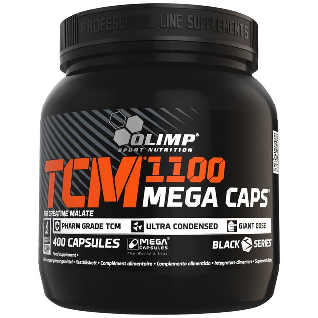 TCM Mega Caps 1100 - 400 капсули - Nutra Best Bulgaria