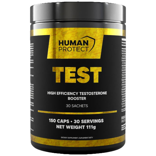 TEST | High Efficiency Testosterone Booster with Turkesterone - 30 Пакета  Human Protect - Nutra Best Bulgaria