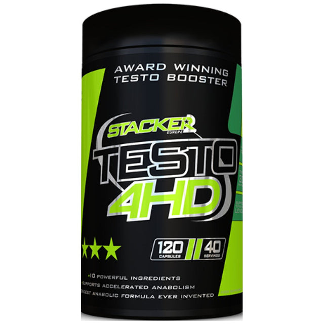 TESTO 4HD 120 капсули  Stacker - Nutra Best Bulgaria