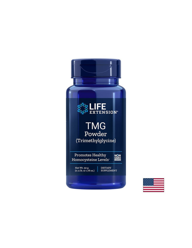 ТМГ (ТриМетилГлицин) - TMG, 500 mg х 50 g прах  Life Extension - Nutra Best Bulgaria